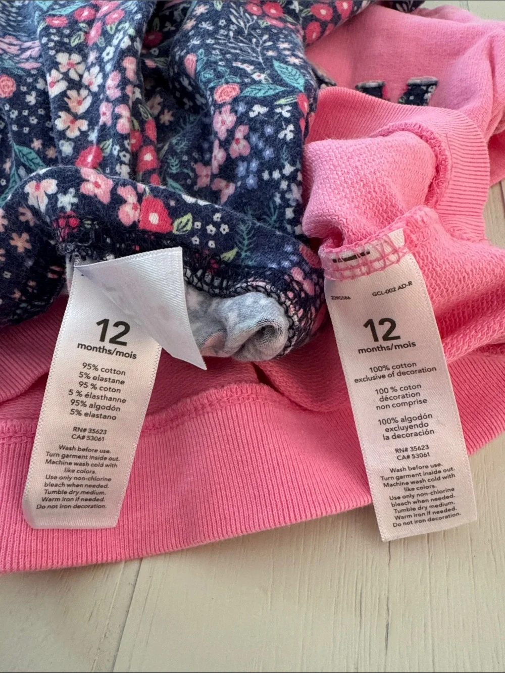 Baby Girl Hoodie Set with Floral Leggings